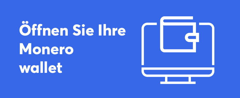 Öffnen Sie Ihre Brieftasche, um Monero zu kaufen