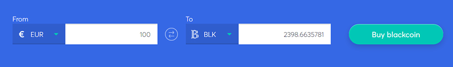 Exchange bar to buy blackcoin