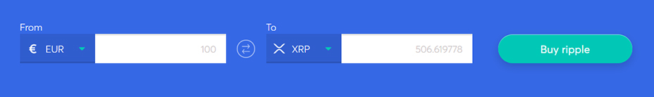 Exchange bar to buy ripple