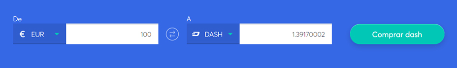 Cambiar la barra para comprar dash