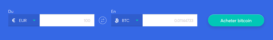 Echange de barres pour acheter du bitcoin
