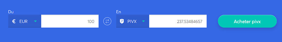 Echange de barres pour acheter du pivx