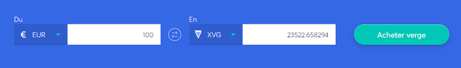 Echange de barres pour acheter du verge