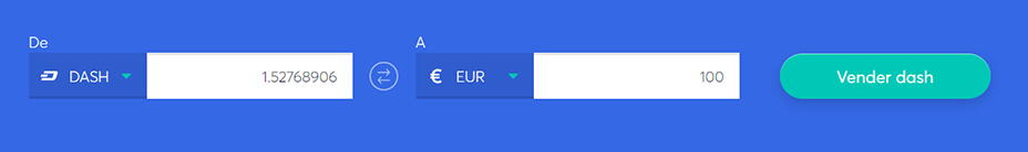Cambiar la barra para vender dash
