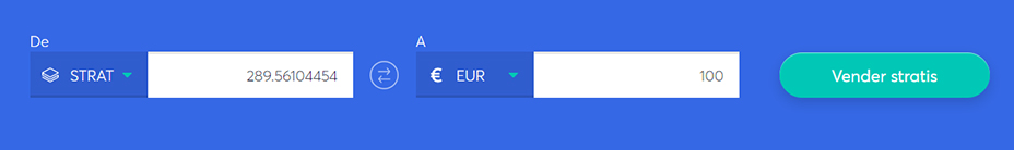 Cambiar la barra para vender stratis