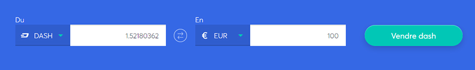 Echange de barres pour vendre du dash
